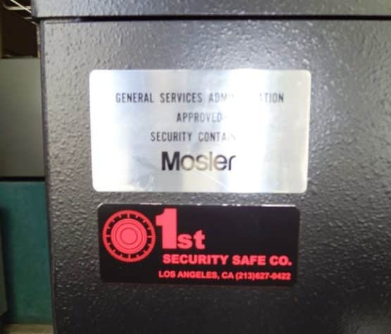 Mosler File Cabinet - 36/3 Mosler File Cabinet